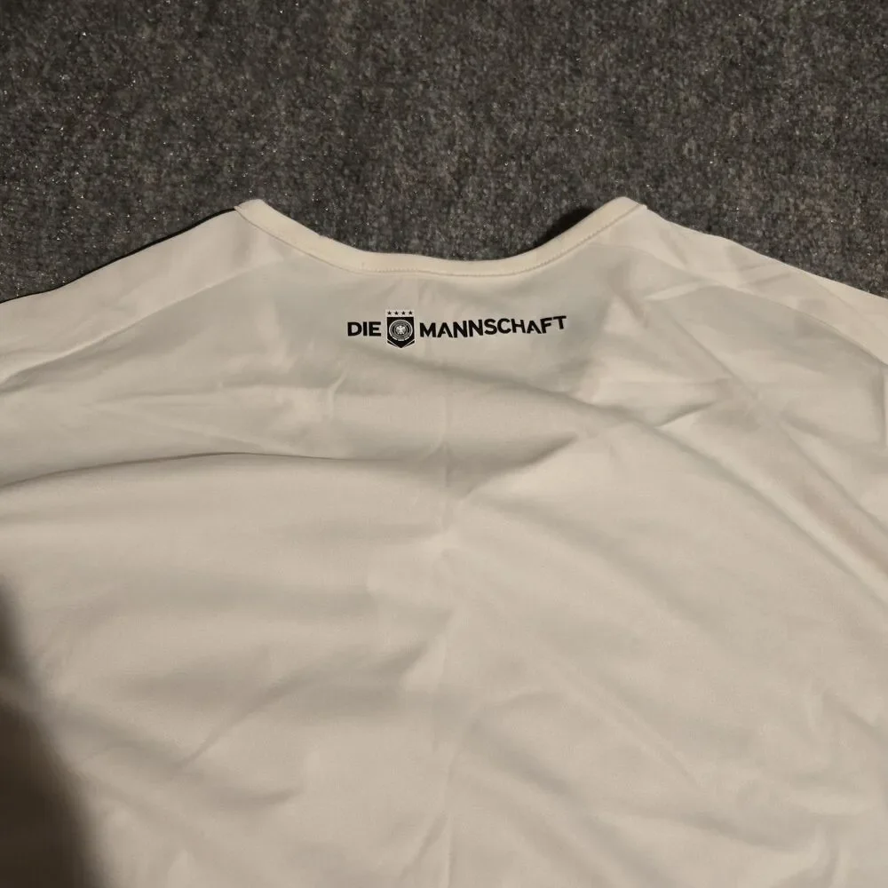 Adidas Deutscher Football Jesery Mens 2XL White Pullover Short Sleeve Climalite